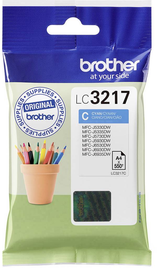 Brother Ink LC-3217C originál  azurová LC-3217 C