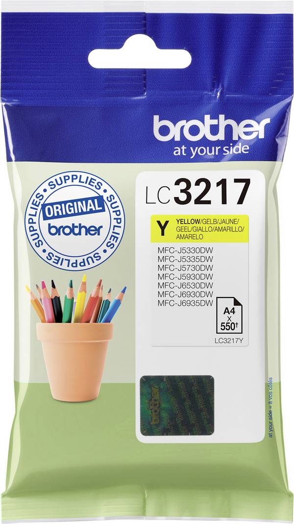 Brother Ink LC-3217Y originál  žlutá LC-3217 Y