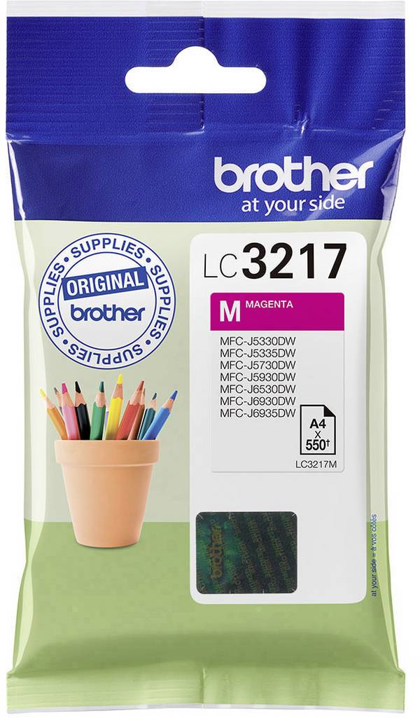 Brother Ink LC-3217M originál samotný modul purppurová LC-3217 M