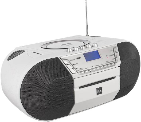 Dual DABP 200 CDrádio DAB+, FM USB, AUX, CD, kazeta bílá