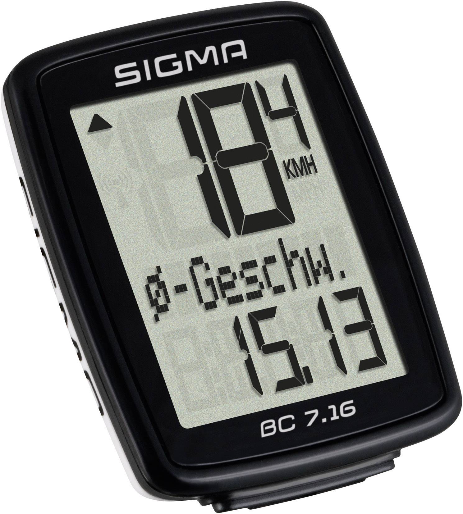 Sigma BC 7.16 cyklopočítač káblový přenos se senzorem kola