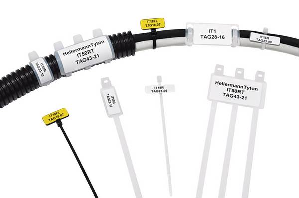 HellermannTyton 151-42119 IT1 PA66 NA 100 značení kabelů  Potisknutelná plocha: 44 x 19 mm přírodní  1 ks