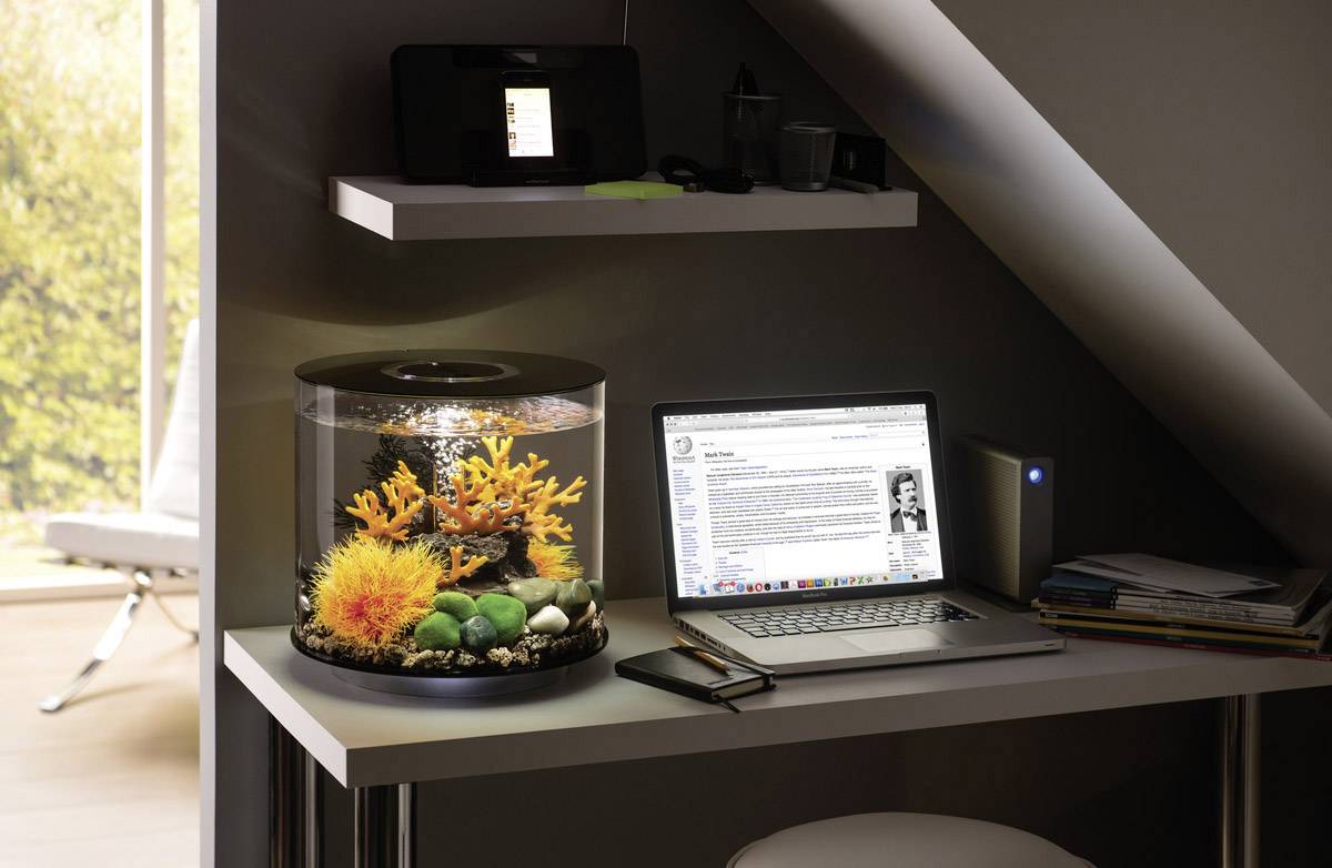 Oase 72062 biOrb TUBE 15 LED schwarz akvárium 15 l s LED osvětlením-1