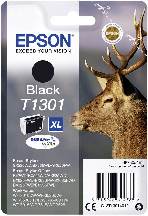 Epson Ink T1301 originál  černá C13T13014012