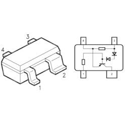 PMIC LED radič Infineon Technologies BCR402R, SOT-143R-4