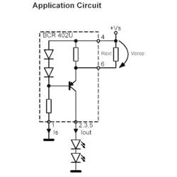 Driver Power LED Infineon Technologies BCR402U, SC 74
