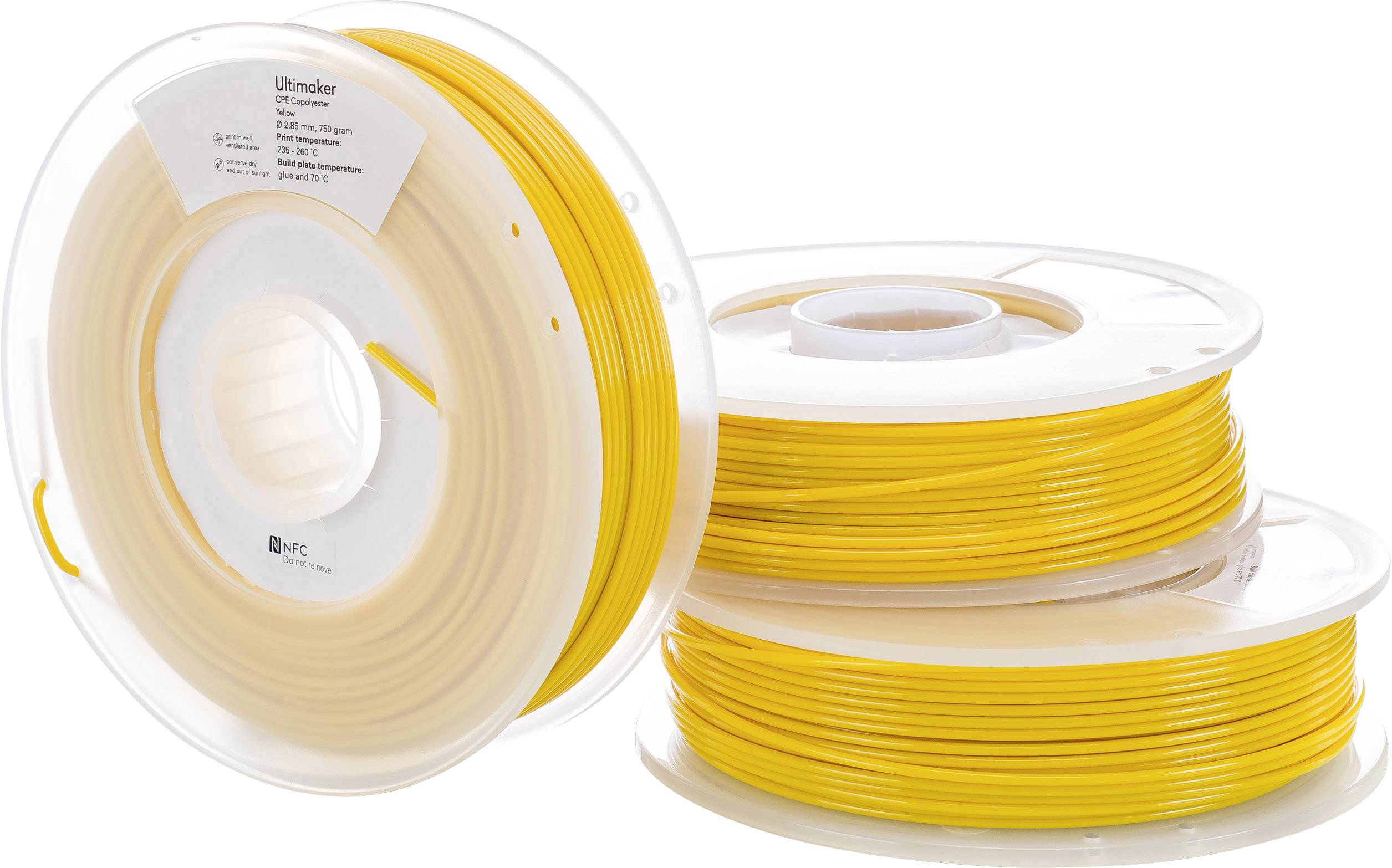UltiMaker CPE - M0188 Yellow 750 - 201273 vlákno pro 3D tiskárny CPE 2.85 mm 750 g žlutá 1 ks-1