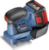 Bosch Professional GSS 18V-10 06019D0201 Akumulátorová vibrační bruska vč. 2x aku, kufřík 18 V 101 x 113 mm Počet přibalených akumulátorů 2