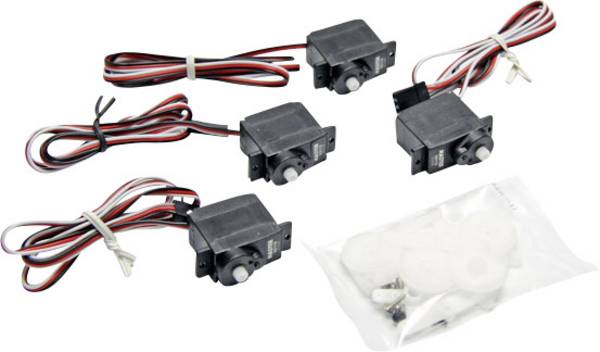 Master Modellbau mini servo S2112 analogové servo Materiál převodovky: plast Zásuvný systém: uni (Graupner/JR/Futaba)
