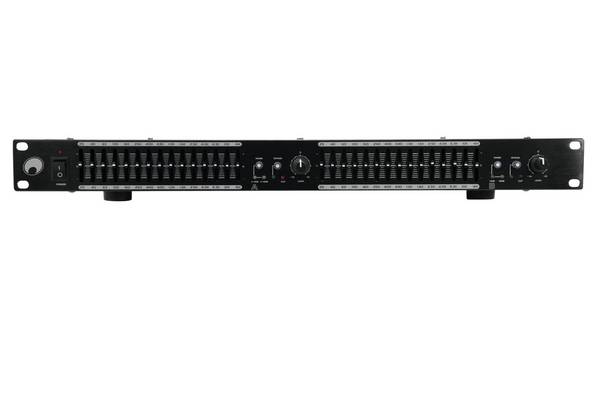 Omnitronic GEQ-2150 2kanálový ekvalizér 19"