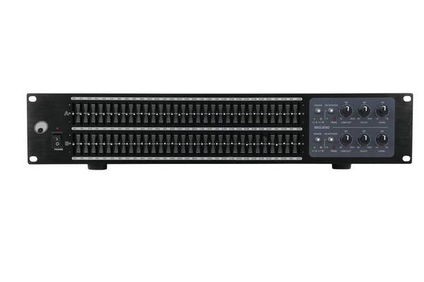 Omnitronic GEQ-2310 2kanálový ekvalizér 19"
