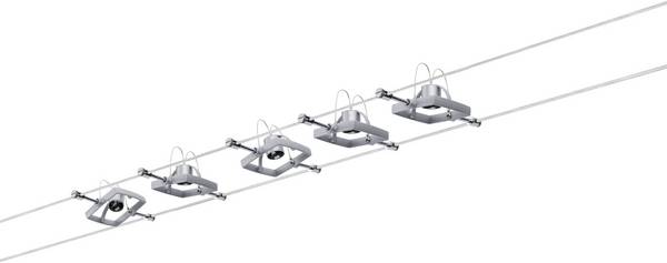 Paulmann MacII 94133 kompletní lankový systém GU5.3 50 W LED  chrom (matný)