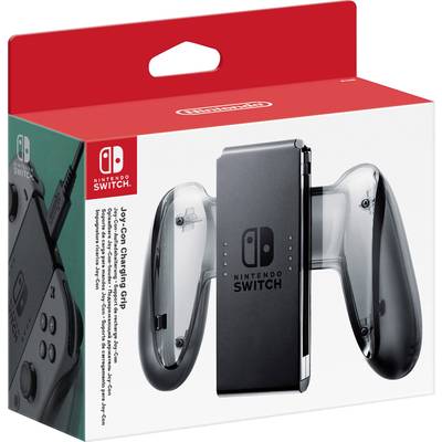 Balení nabíjecí stanice pro Nintendo Switch Joy-Con. Zobrazuje produktovou fotografii s Joy-Cony, výrazný červený obal s logem.