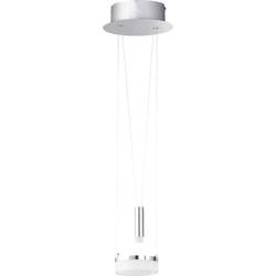 LED závěsný lustr WOFI Jette 6263.02.54.6000, 8.5 W, teplá bílá, niklová (matná), chrom