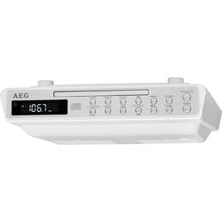 Kuchyňské rádio AEG KRC 4376 CD, AUX, CD, bílá, nerezová ocel