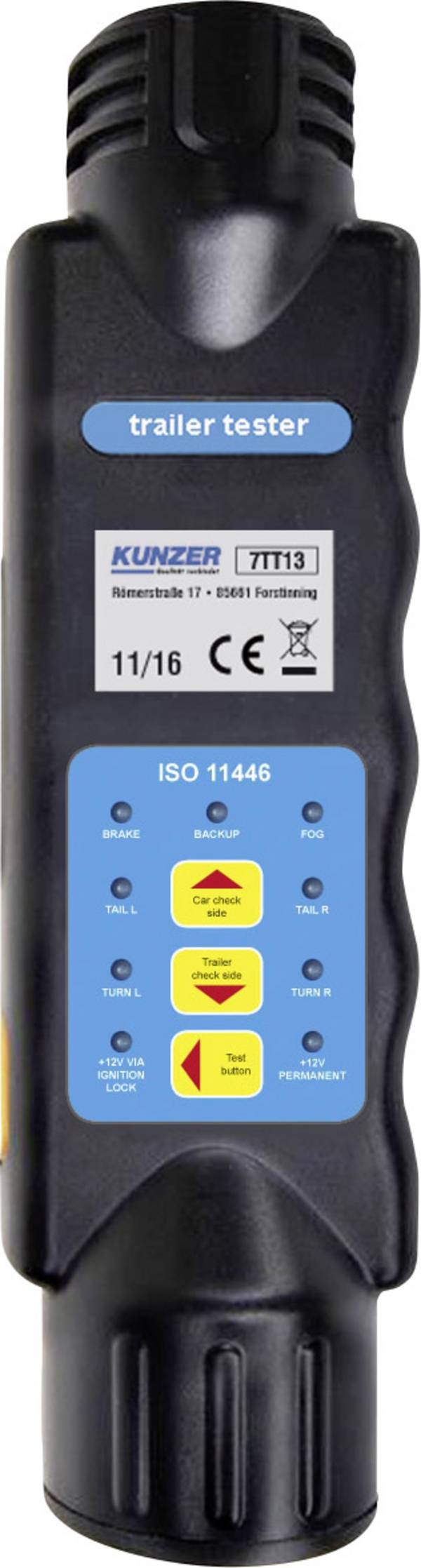 Kunzer 7TT13  tester osvětlení 12 V počet pólů:7/13