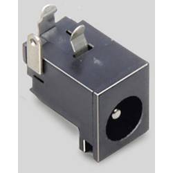 Nízkonapěťový konektor BKL Electronic 072762, zásuvka, vestavná horizontální, 6.3 mm, 2.1 mm, 1 ks