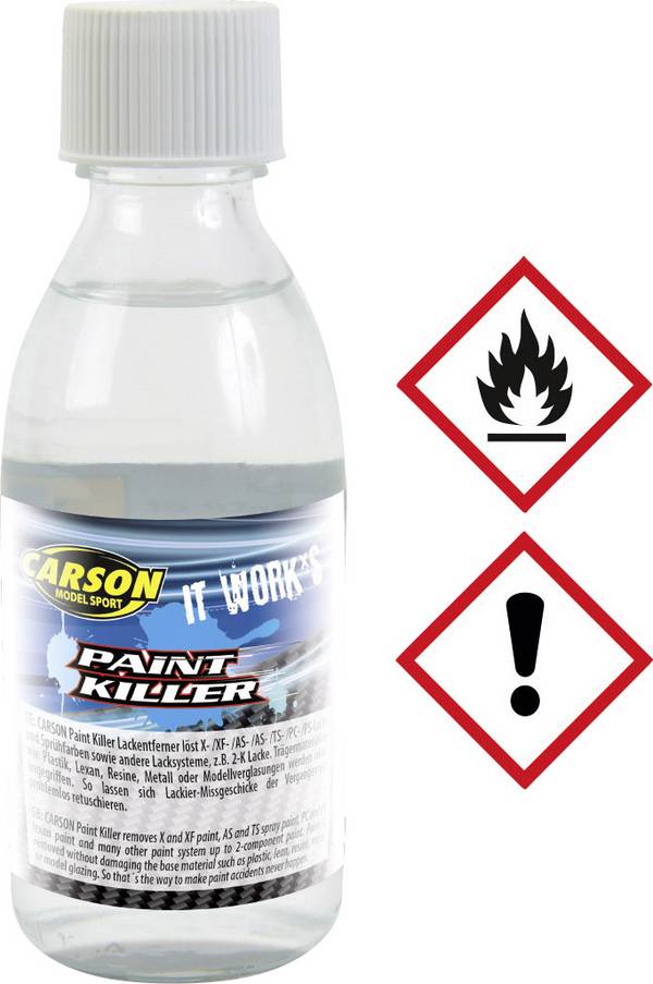 Carson Modellsport 500908113 odstraňovač laku skleněná nádoba  Množství 100 ml