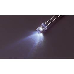 LED s vývodmi Nichia NSPW310DS, typ šošovky guľatý, 3 mm, biela
