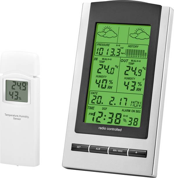 Eurochron WH1173 9223c3b digitální bezdrátová meteostanice  Počet senzorů (max.) 1