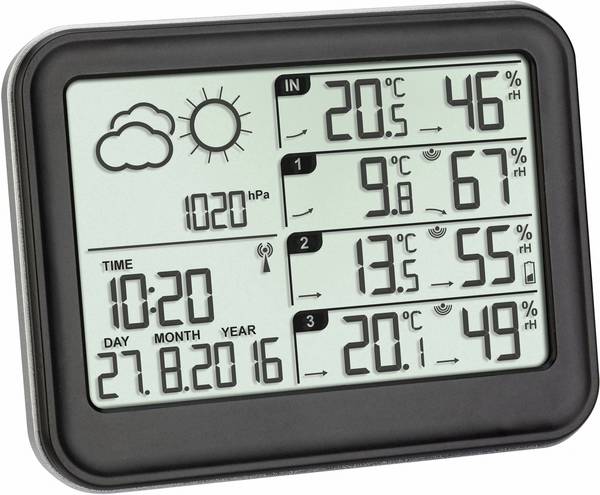TFA Dostmann View 35.1142.01 digitální bezdrátová meteostanice  Počet senzorů (max.) 3