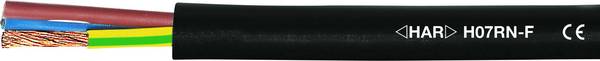 HELU 37002 kabel s gumovou izolací H07RN-F 1 x 2.5 mm² černá metrové zboží