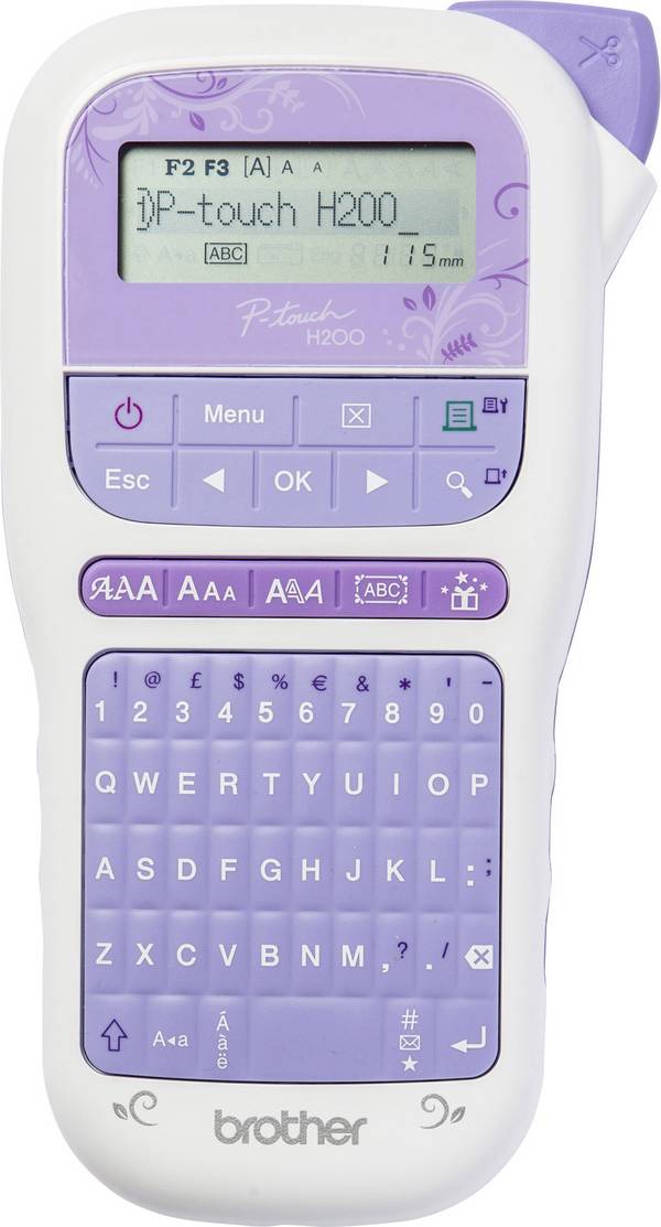 Brother P-touch H200 štítkovač vhodné pro pásky: TZ 3.5 mm, 6 mm, 9 mm, 12 mm