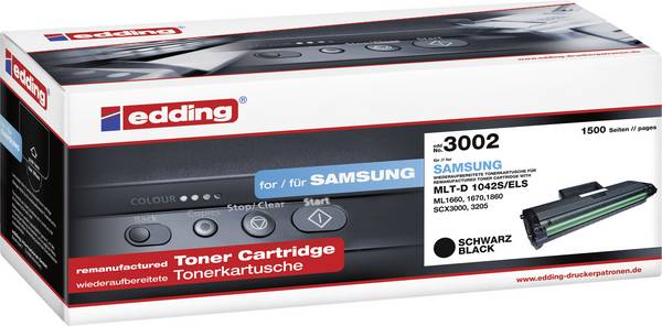 Edding náplň do tiskárny náhradní Samsung MLT-D1042S kompatibilní černá 1500 Seiten EDD-3002