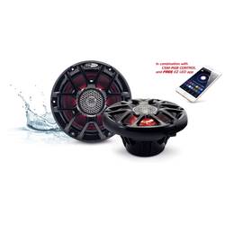 2cestný koaxiální vestavný reproduktor Caliber Audio Technology CSM16RGB/B, 120 W