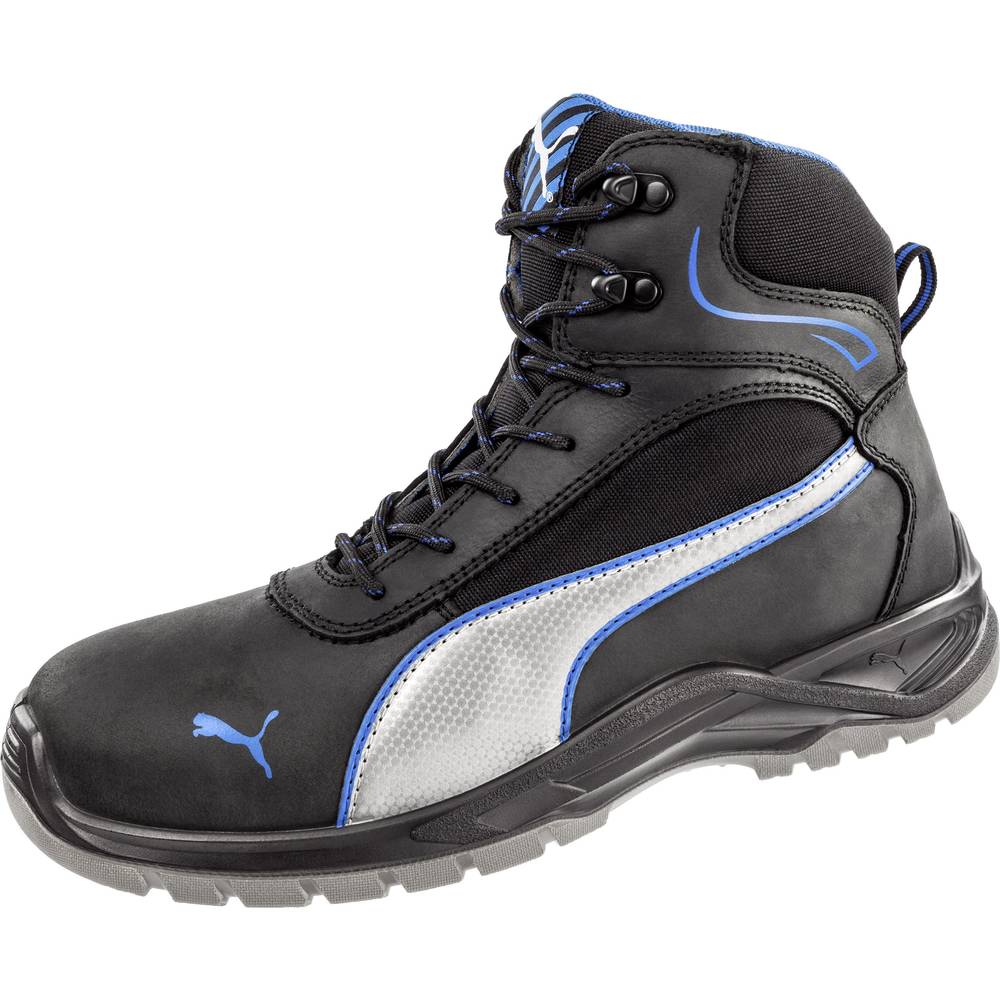 BezpeÄnostnà obuv S3 PUMA Safety Atomic Mid SRC 633600-45, vel.: 45, Äerná, modrá, stÅÃbrná, 1