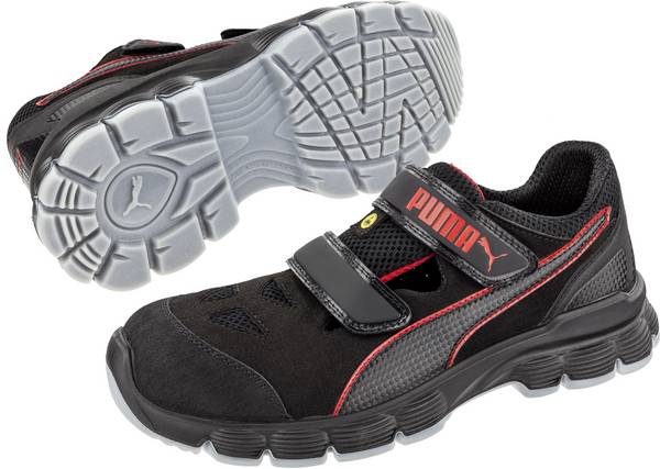 PUMA Aviat Low ESD SRC 640891-45 ESD bezpečnostní obuv S1P, velikost (EU) 45, černá, červená, 1 ks