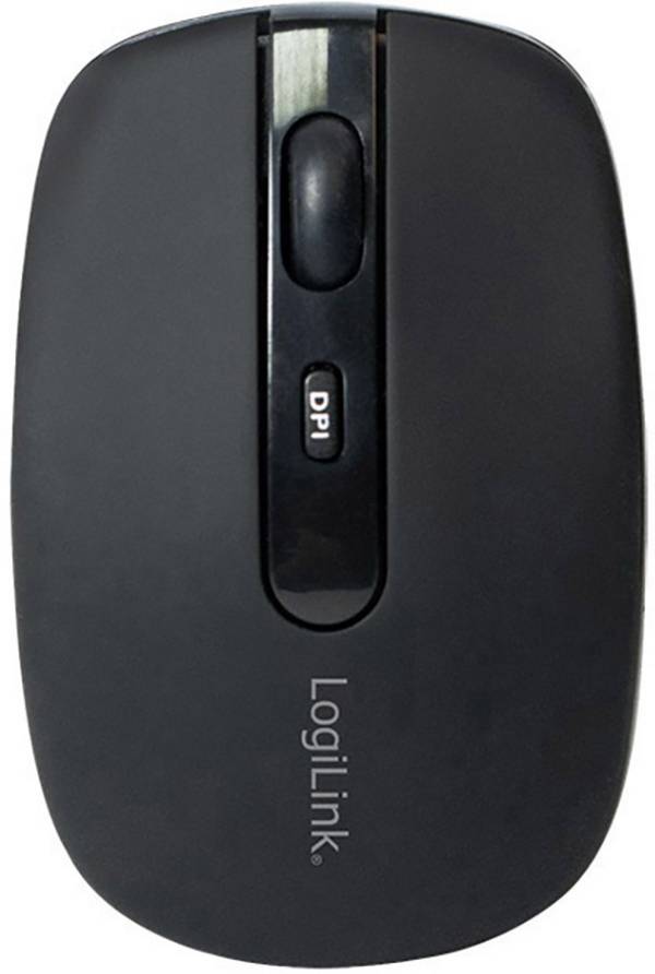LogiLink ID0078A optická myš, přenos Bluetooth®, 4 tlačítko, 1600 dpi, černá