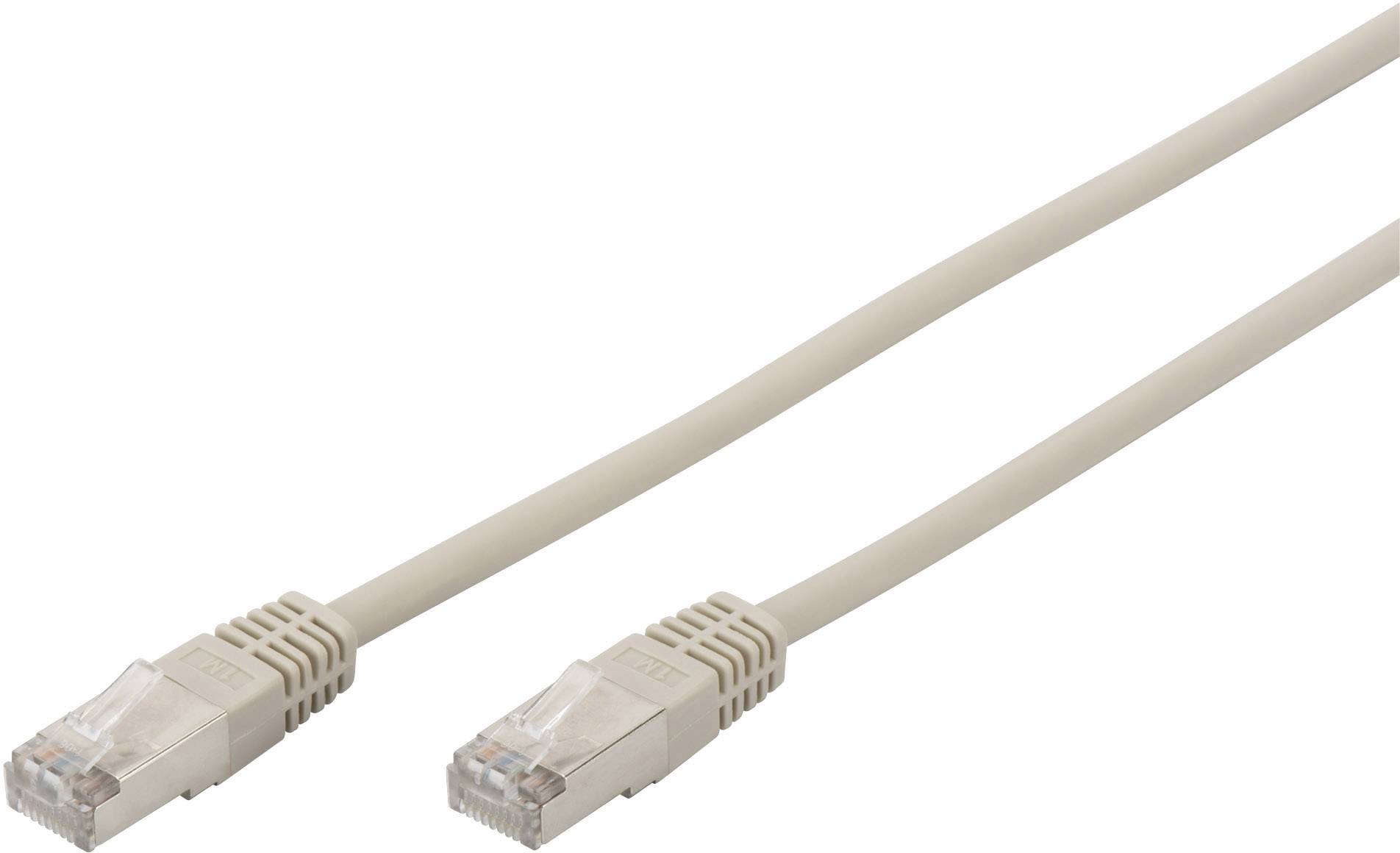Digitus DK-1521-070 RJ45 síťové kabely, propojovací kabely CAT 5e F/UTP 7.00 m šedá kroucené páry 1 ks