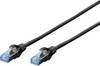 Digitus DK-1532-030/BL RJ45 síťové kabely, propojovací kabely CAT 5e SF/UTP 3.00 m černá kroucené páry 1 ks