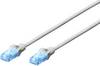 Digitus DK-1512-005 RJ45 síťové kabely, propojovací kabely CAT 5e U/UTP 0.50 m šedá 1 ks