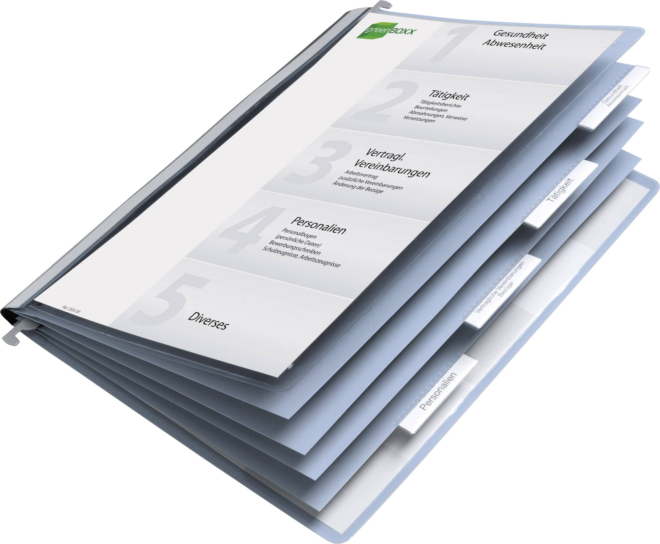 Registrační desky s pěti rejstříky: Zdravotnický zúčtovací servis, Poznámkové lístky, Smlouvy/Dohody, Protokolové stránky, Různé.