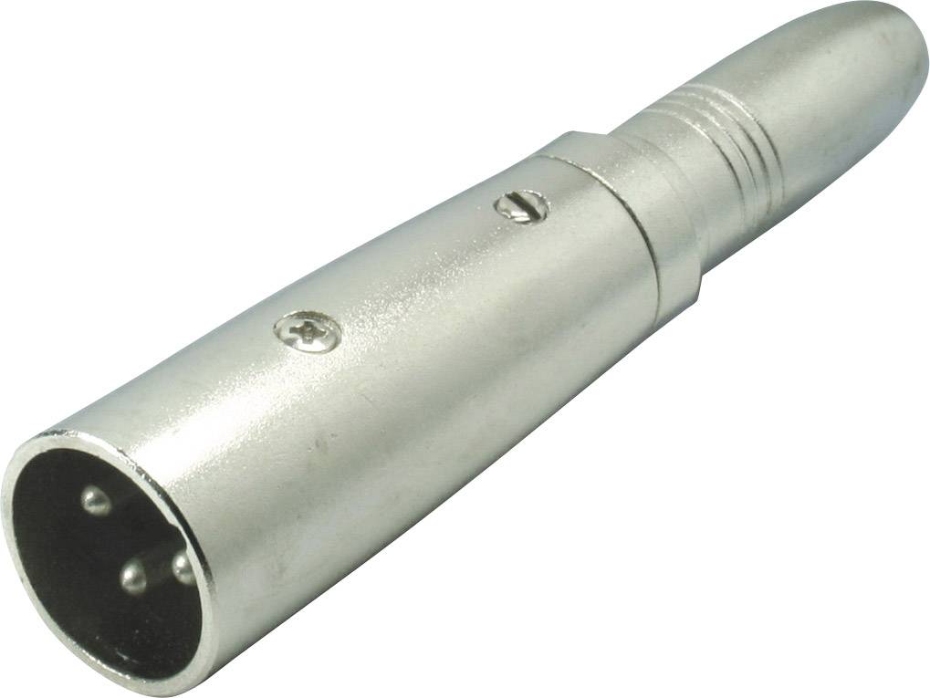 Kash XLR adaptér XLR zástrčka - jack zásuvka 6,3 mm stereo Pólů:3 1 ks
