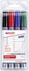Edding edding 250 whiteboard marker popisovač na bílé tabule černá, modrá, červená, zelená 4 ks