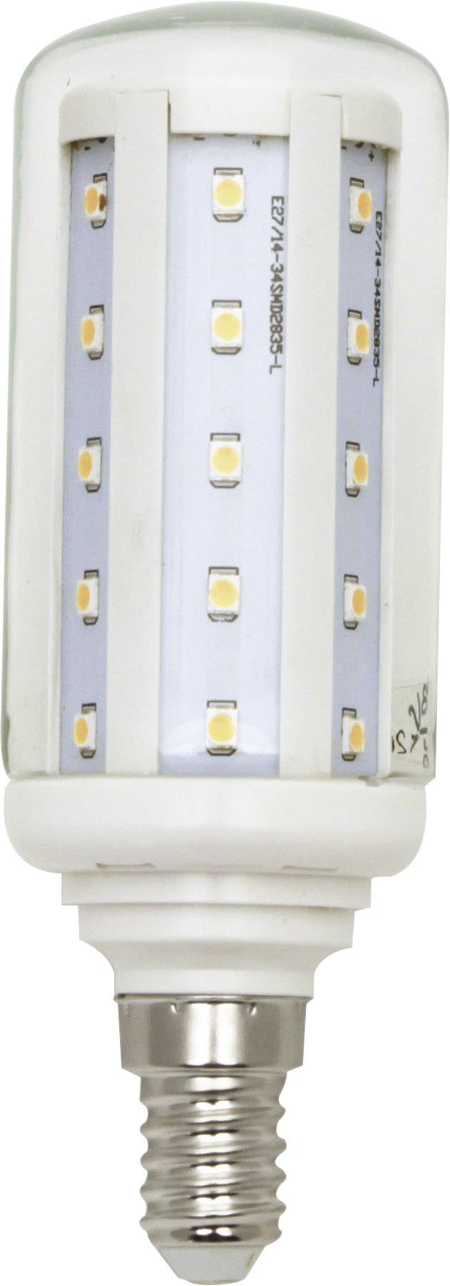 LightMe LM85160 LED Energetická třída (EEK2021) F (A - G) E14 válcový tvar 8 W = 60 W teplá bílá (Ø x v) 40 mm x 117.5 mm nestmívatelné 1 ks
