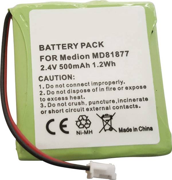 Beltrona TELSINUS201 TSinus-battery akumulátor bezdrátového telefonu Vhodný pro značky (tiskárny): Amstrad, Audioline, Avaya, AVM, BT Verve, DeTeWe, GE, Gigaset, Medion, Philips, Radio Shack, Siemens, Telekom, Vtech, Panasonic Ni-MH 2.4 V 500 mAh