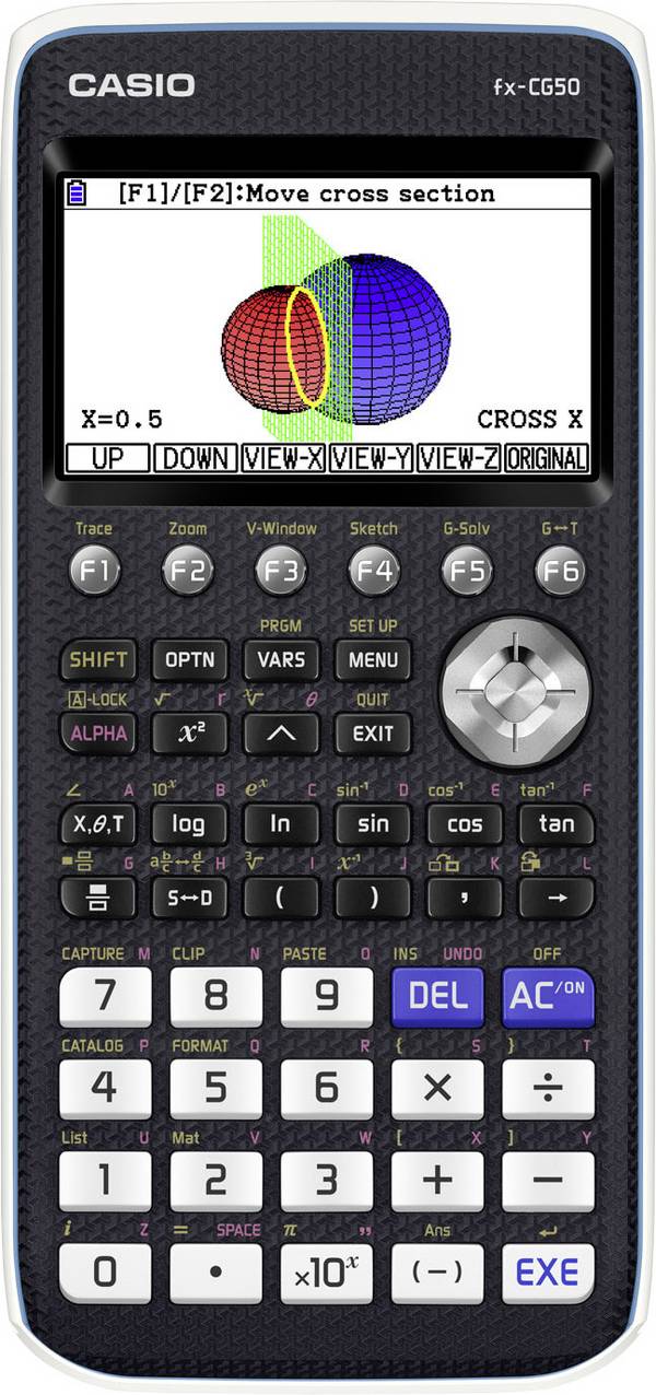 Casio fx-CG50  grafický počítač, displej (počet míst) 21, na baterii, černá