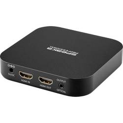 Audio extraktor HDMI zásuvka ⇒ Toslink zásuvka (ODT), jack zásuvka 3,5 mm, HDMI zásuvka SpeaKa Professional Aluminium SP-6198888