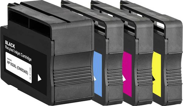 Basetech Ink náhradní HP 932XL, 933XL, CN053AE, CN054AE, CN055AE, CN056AE kompatibilní kombinované balení černá, azurová, purppurová, žlutá BTH174 1725,4005-126