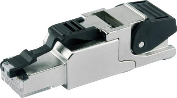 Telegärtner 100023040, RJ45 konektor, zástrčka, rovná, kov, 1 ks