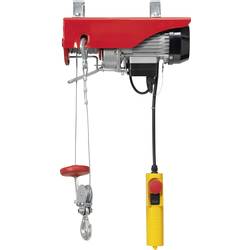 Elektrický lanový kladkostroj TOOLCRAFT 1550315, 125 kg/250 kg, zdvih 12000 mm/6000 mm