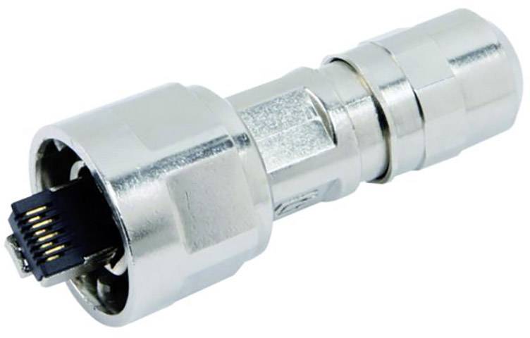 Telegärtner 100007457, RJ45 konektor, zástrčka, rovná, kov, 1 ks