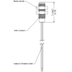 Poziční spínač Gentech PS831, 100 V/DC, 250 V/AC, 10 W, 1 A