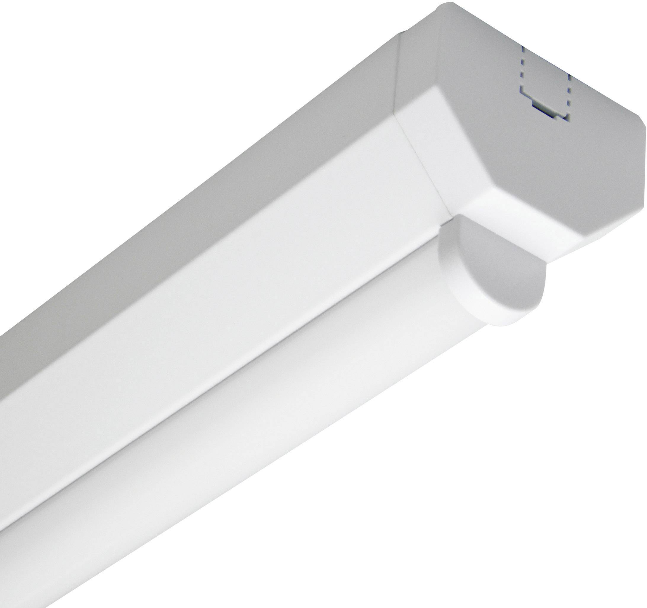 Bílé LED světlo v podlouhlém tvaru, vhodné pro vnitřní použití. Vyznačuje se moderním, minimalistickým designem.