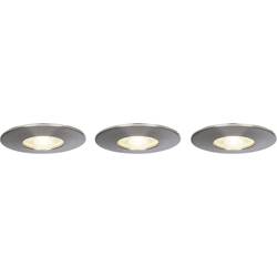 Brilliant G94680/13 Nodus LED vestavné koupelnové svítidlo sada 3 ks 12 W teplá bílá železo