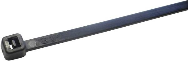 WKK 11096071, 11096071, stahovací pásky, 4.80 mm, 160 mm, černá, odolná vůči UV záření, 100 ks